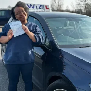 Automatic driving instructor Manchester student passes DVSA test with Wiz
