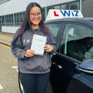 Salford student passes driving test with Wiz Driving School DVSA-approved instructor