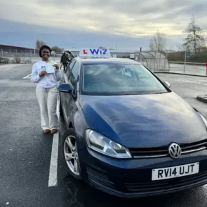 Wythenshawe student passes driving test with Wiz Driving School Manchester