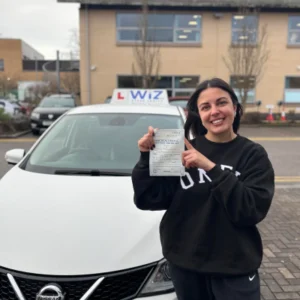 Wiz Driving School Manchester student passes driving test with DVSA-approved instructor