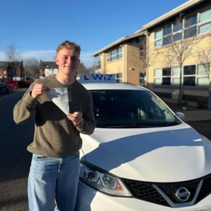 Learner driver passes test in Manchester, Wiz Driving School DVSA-approved instructor