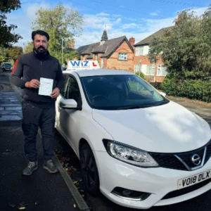 Learn to drive in Manchester with Wiz, student passes DVSA test first time